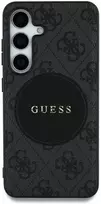 Guess 4G Round Patch Classic Logo MagSafe Samsung Galaxy S25 Ultra dėklas telefonui juodos spalvos