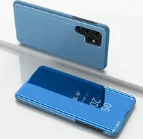 Hurtel Clear View Samsung Galaxy S25 Ultra dėklas telefonui mėlynos spalvos