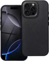 Dėklas Oem Case for iPhone 16 PRO MAX Carbon Elite Mag Cover compatible with MagSafe juodas