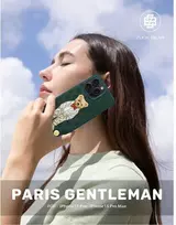 4Tel ZUCK BEAR dėklas PARIS GENTLEMAN, skirtas peteliškei IPHONE 16