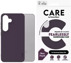 Dėklas Panzer Glass CARE by PanzerGlass Fashion QI Samsung Galaxy S25 violetinės spalvos