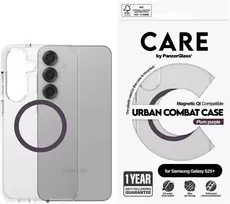 Panzer Glass CARE by PanzerGlass Flagship Urban Combat dėklas telefonui violetinės spalvos QI Samsung Galaxy S25 Plus - dėklas telefonui skaidrus