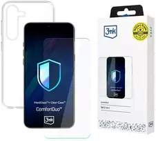 Dėklas Rinkinys 3MK ComfortDuo Clear Samsung Galaxy S25