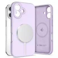Dėklas Tech-Protect Liquid Silicone Magsafe do iPhone 16 violetinė