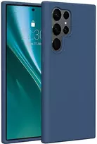 Dėklas Telforceone Etteri Silicone Samsung Galaxy S23 Ultra mėlynos spalvos
