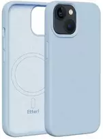 Etteri silikoninis Mag dėklas, skirtas iPhone 14 6,1', šviesiai mėlynas