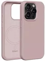 Dėklas Telforceone Etteri Silicone Mag Apple iPhone 15 Pro 6,1' rožinės spalvos