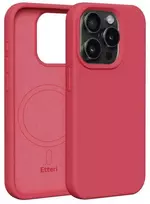 Dėklas Telforceone Etteri Silicone Mag Apple iPhone 15 Pro 6.1" aviečių