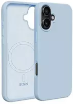Dėklas Telforceone Etteri Silicone Mag Apple iPhone 16 6,1' žydros spalvos