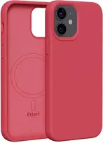Dėklas Telforceone Etteri Silicone Mag Apple iPhone 12 / 12 Pro 6.1" aviečių
