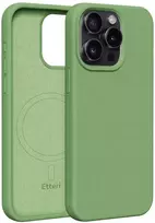 Dėklas Telforceone Etteri Silicone Mag Apple iPhone 15 Pro Max 6,7' šviesiai žalios spalvos