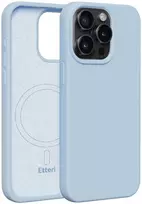 Dėklas Telforceone Etteri Silicone Mag Apple iPhone 15 Pro Max 6,7" žydros spalvos