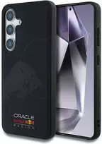 Dėklas Red Bull Raudona Bull Raudonas BULL futerał do Samsung Galaxy S25 RBHMS25S24PUBUFV (Magnetic Meshed PU W/ Debossed Bull) mėlynos spalvos