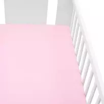 Džersio lovelės paklodė New Baby 120x60 rožinė