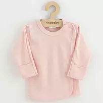 New Baby Nauji Baby Classic II kūdikio naktiniai marškiniai šviesiai rožiniai, 50, 50 dydis
