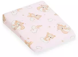 Pagalvės-pagalvėlės užvalkalas vežimėliui New Baby BASIC 30x37 cm rožinis