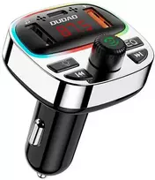 Dudao R2PRO+ FM moduliatorius with PD25W Bluetooth 5.3 RGB Charging Ports – juodos spalvos ir sidabro spalvos