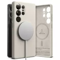Dėklas Ringke Silicone MagSafe Samsung Galaxy S25 Ultra - rusvai gelsvas