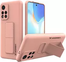 Wozinsky Silikoninis dėklas su pagrindiniu dėklu Xiaomi Poco M4 Pro 5G Kickstand Case razin