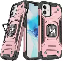 Wozinsky Dėklas iPhone 14 armored case magnetinis laikiklis žiedas auksinė