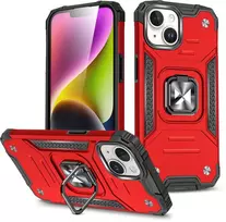 Dėklas Wozinsky Pancerne etui su laikikliu na palec do iPhone 15 Plus Ring Armor raudona