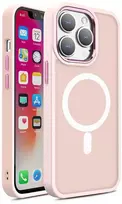 Hurtel MagSafe magnetinis matinis dėklas iPhone 15 Pro Max – rožinis