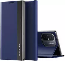 Hurtel Dėklas dangtelis su atvartu ir stovu Xiaomi Redmi Note 12 Pro+ Sleep Case Pro mėlyna