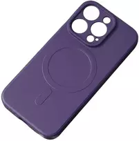 Hurtel Silikonowe etui su MagSafe do iPhone 15 Pro Silikoninis dėklas violetinė