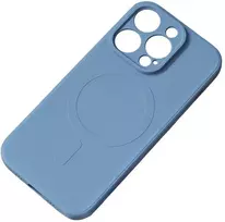 Hurtel Silikonowe etui su MagSafe do iPhone 15 Plus Silikoninis dėklas tamsiai mėlyna