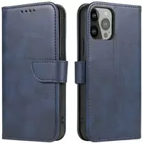 Hurtel Dėklas etui su klapką i portfelem do Samsung S24 Plus Magnet Case mėlyna