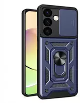 Hurtel Dėklas su fotoaparato dangteliu, skirtas Samsung Galaxy S24+ Hybrid Armor Camshield mėlynas