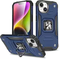 Dėklas Wozinsky Pancerne etui su laikikliu na palec do iPhone 15 Plus Ring Armor mėlyna