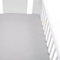 Džersio lovelės paklodė New Baby 120x60 pilka