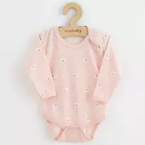 Baby body New Baby Classic II meškiukas baltas, dydis 74 (6-9m), 74 (6-9m)