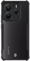 Tactical Quantum Stealth dėklas skirtas Xiaomi Redmi Note 14 5G skaidrus ir juodos spalvos