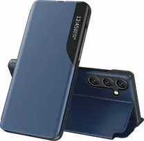Hurtel Eco Leather View Case elegant su piniginės ir stovelio funkcionalumu Samsung Galaxy A26 – dėklas telefonui mėlynos spalvos