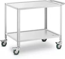 Royal Catering Maitinimo serviravimo vežimėlis 2 lentynos 80 x 57 cm iki 100 kg