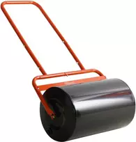 "Outsunny" vejos volas, 50 cm pločio, sodo volas, pripildomas 38 l vandens ir 62 kg smėlio, rankinis volas su U formos rankena, plieno vejos volas, lauko volas, raudonos spalvos