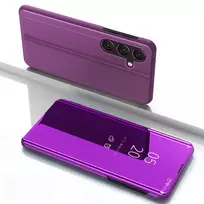 Hurtel dėklas telefonui skaidrus View Samsung Galaxy S25 Cover su Flip – dėklas telefonui rožinės spalvos