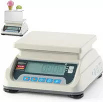 Virtuvinės svarstyklės TEM Ledų porcijų matavimo svarstyklės su legalizavimu M RS232 LCD 20 g - 6kg / 2g