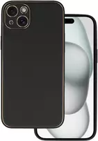 Tel Protect Luxury dėklas skirtas Iphone 15 Plus juodos spalvos