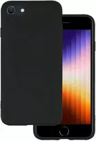 Riposo Dėklas „Matinis'' įvairiems telefonų modeliams, juodas IPHONE 7/8/SE(2020)