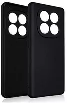 Beline silikoninis Xiaomi Redmi Note 14 Pro 5G dėklas telefonui juodos spalvos