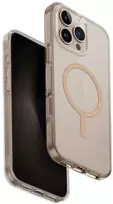 Uniq Clario Magclick įkrovimo dėklas, skirtas iPhone 16 Pro Max – skaidrus auksinis