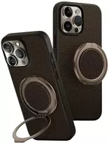Uniq Keva Air Magclick įkrovimo GripFit dėklas, skirtas iPhone 16 Pro Max – rudas