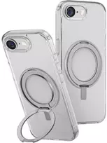 „Uniq Swivix 360“ besisukantis dėklas su atrama, skirtas „iPhone 16e“ – permatomas