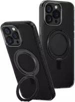 Uniq Swivix 360 besisukantis stovo dėklas, skirtas iPhone 16 Pro Max - Juodas