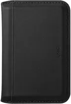 Dėklas Uniq Lyden DS RFID magnetinė piniginė su telefono stoveliu - Juodas