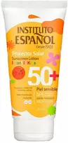 „Instituto Español“ apsauginis veido losjonas nuo saulės vaikams nuo saulės SPF 50, 150 ml, jautriai odai