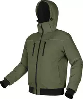 Kurtka Striukė OUTDOOR pašiltinta striukė su gobtuvu, žalia, M dydis